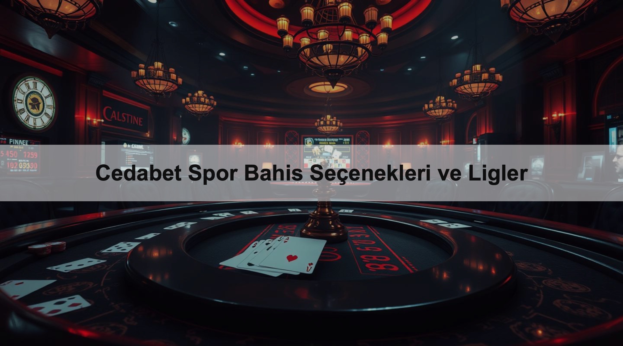 Cedabet Spor Bahis Seçenekleri ve Ligler