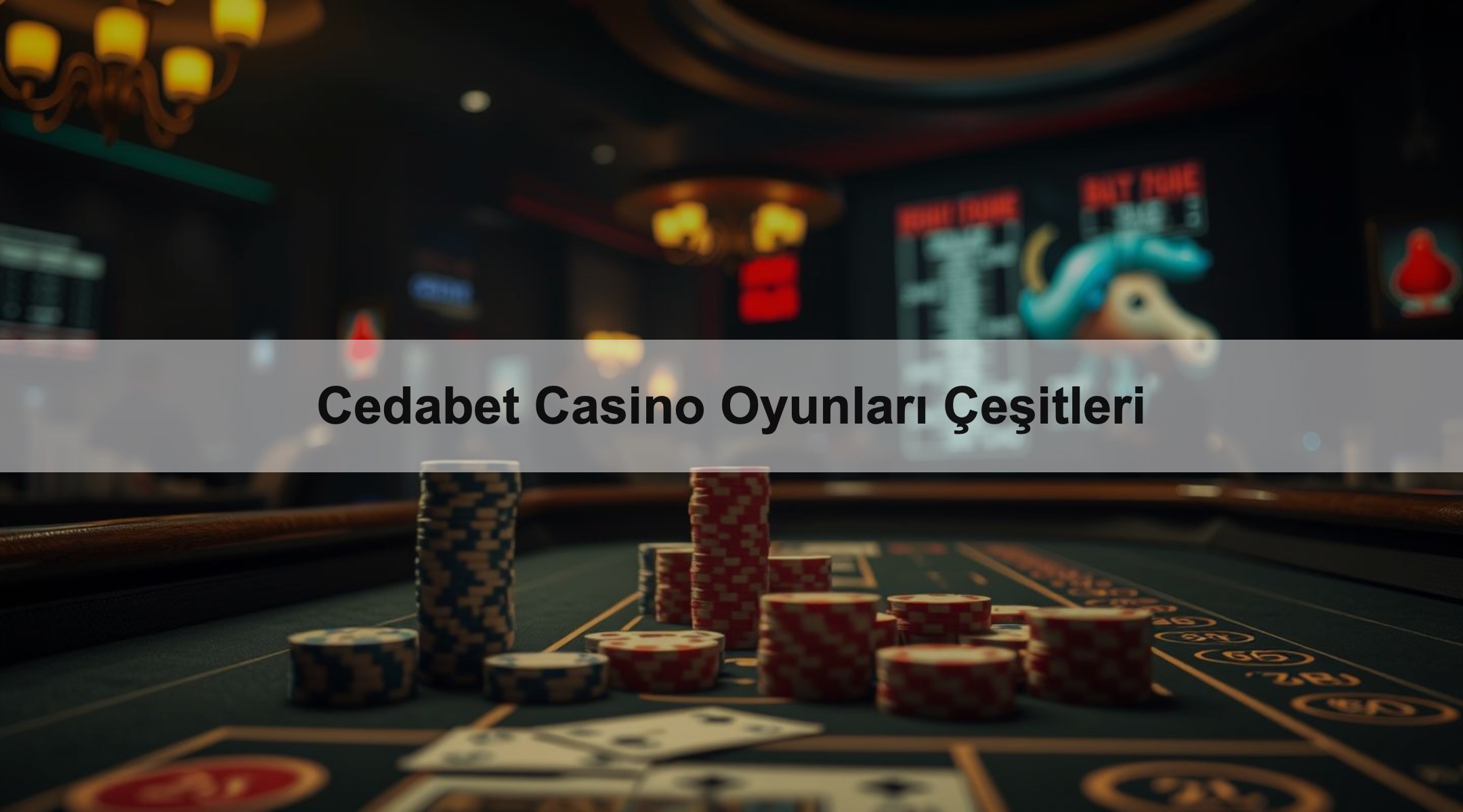 Cedabet Casino Oyunları Çeşitleri